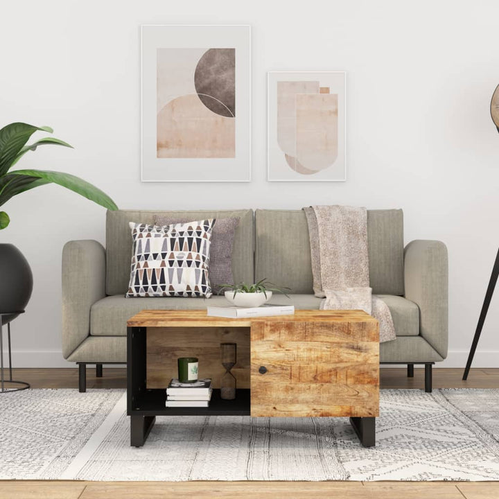 Soffbord 80X50X40 Cm Massivt Akaciaträ Och Konstruerat Trä