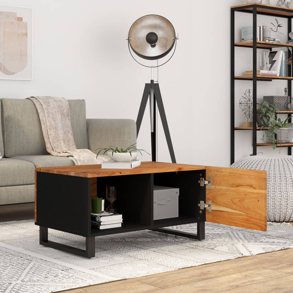 Soffbord 80X50X40 Cm Massivt Akaciaträ Och Konstruerat Trä