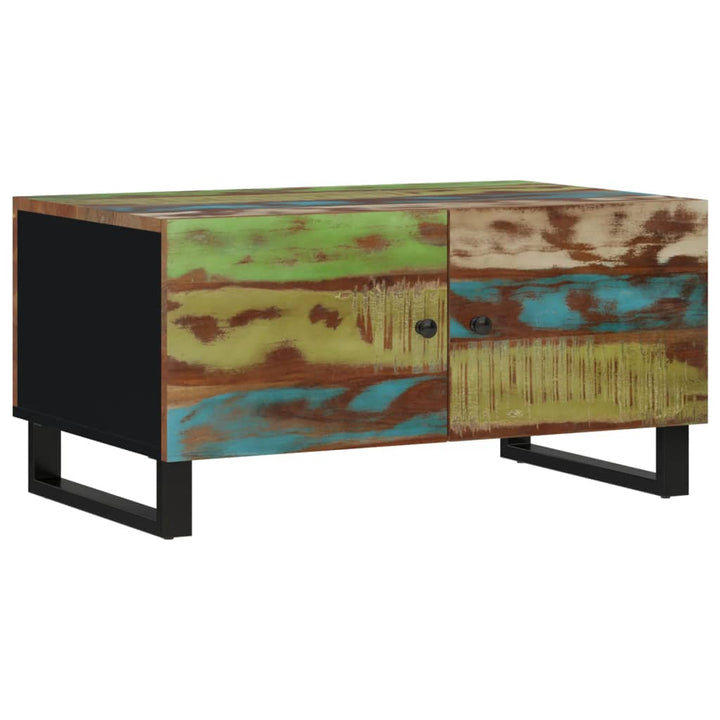 Soffbord 80X50X40 Cm Massivt Återvunnet Och Konstruerat Trä