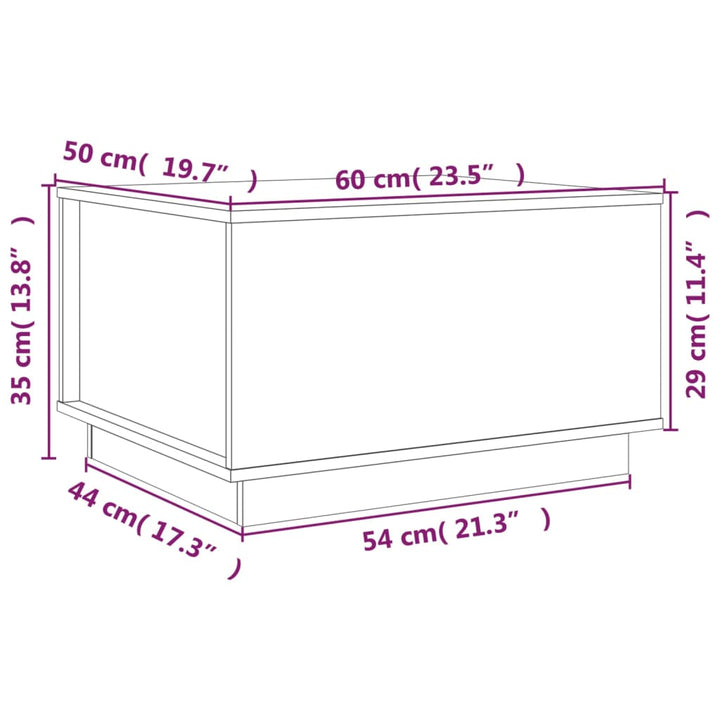 Soffbord 60X50X35 Cm Massivt Furu