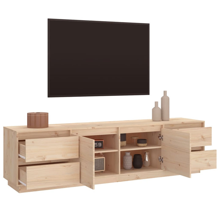 Tv-Bänk 176X37X47,5 Cm Massiv Furu