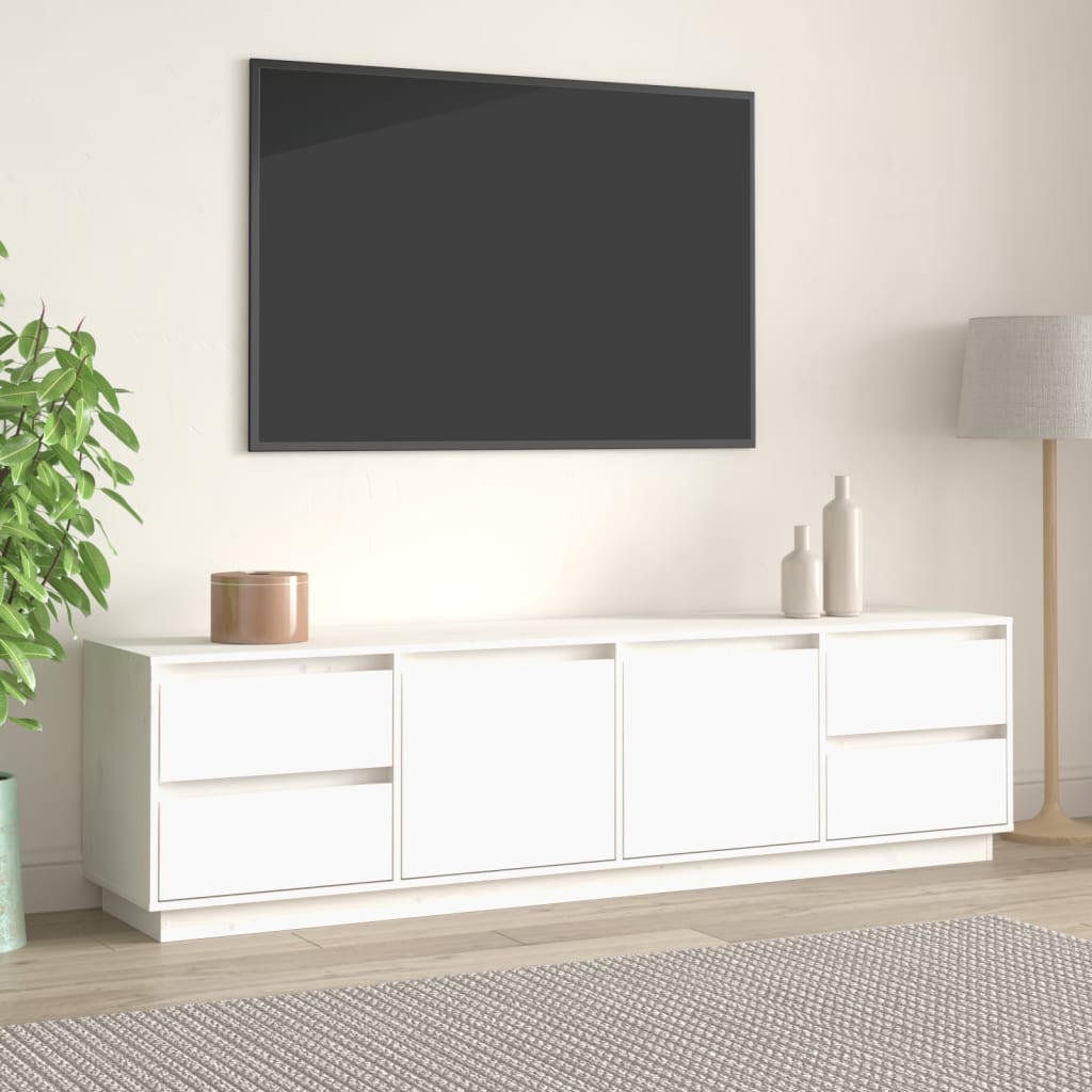 Tv-Bänk 176X37X47,5 Cm Massiv Furu