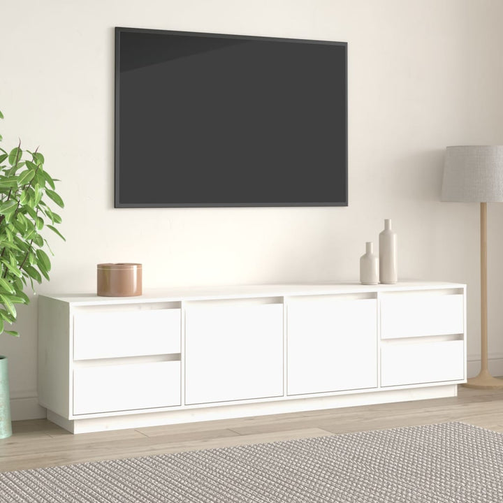 Tv-Bänk 176X37X47,5 Cm Massiv Furu