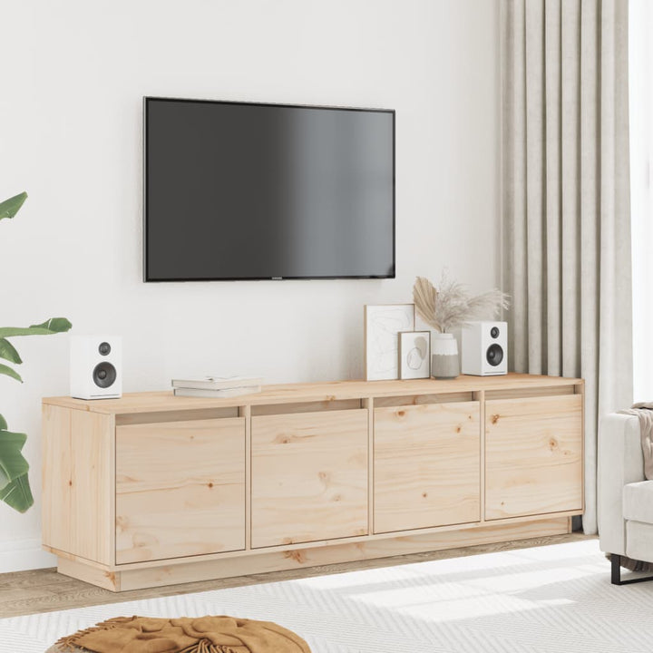Tv-Bänk 156X37X45 Cm Massiv Furu