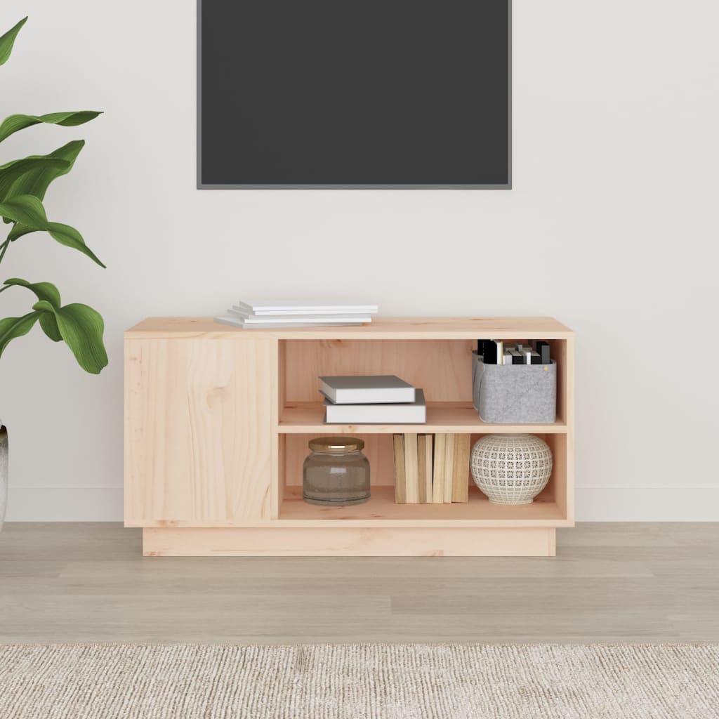 Tv-Bänk 80X35X40,5 Cm Massiv Furu