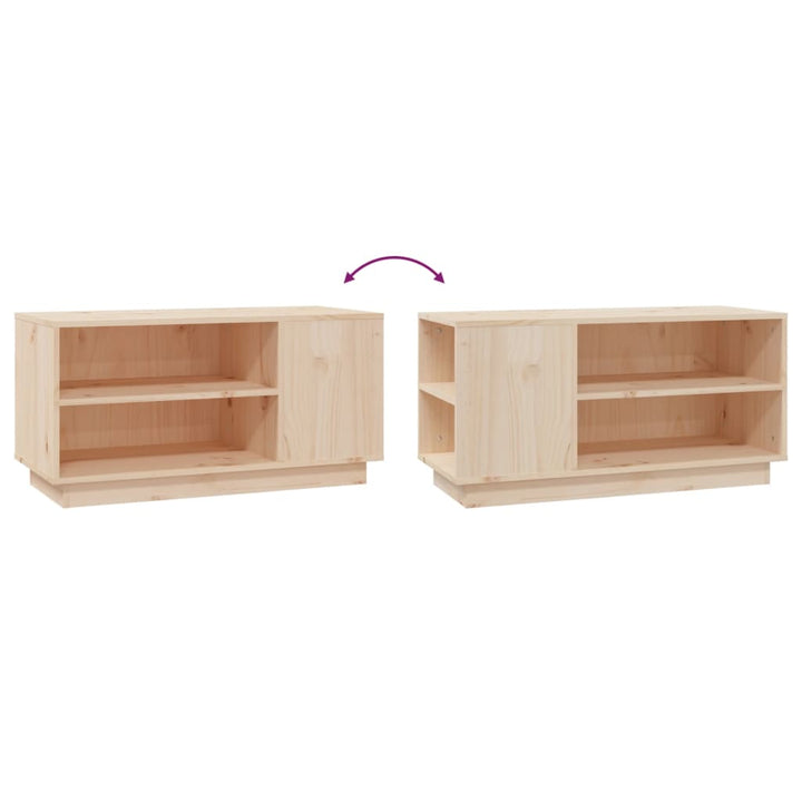 Tv-Bänk 80X35X40,5 Cm Massiv Furu