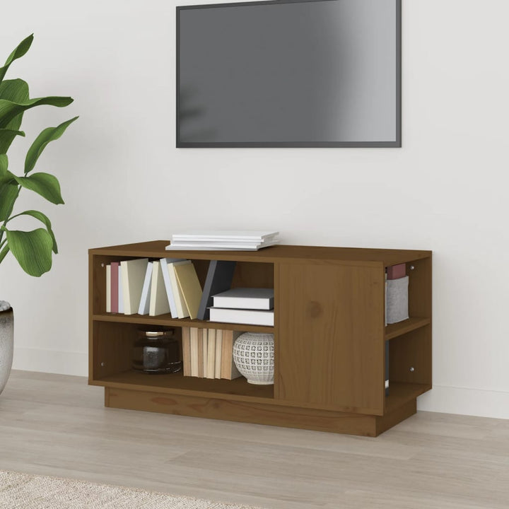 Tv-Bänk 80X35X40,5 Cm Massiv Furu