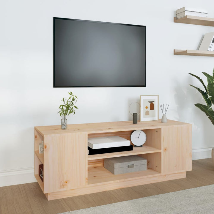 Tv-Bänk 110X35X40,5 Cm Massiv Furu