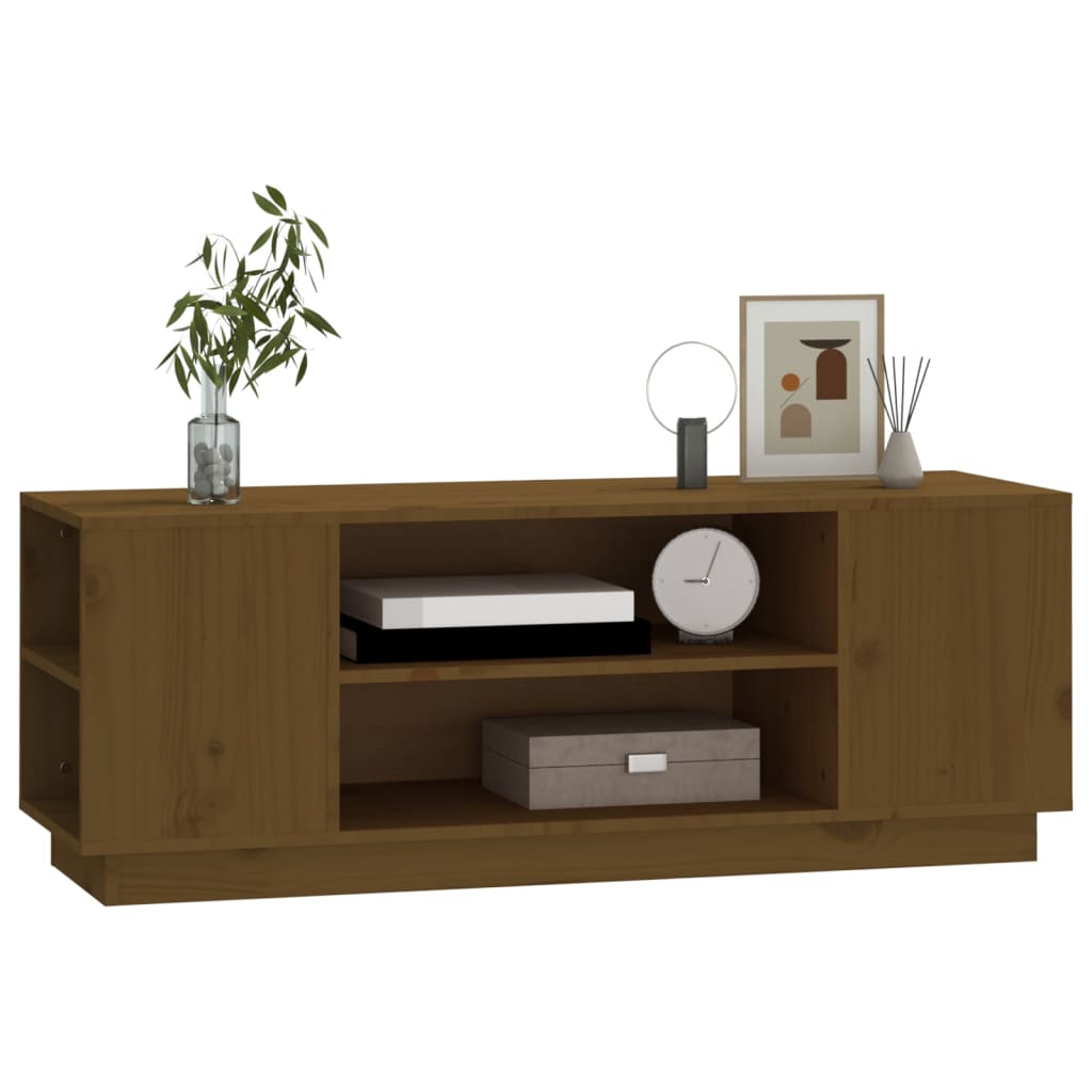 Tv-Bänk 110X35X40,5 Cm Massiv Furu