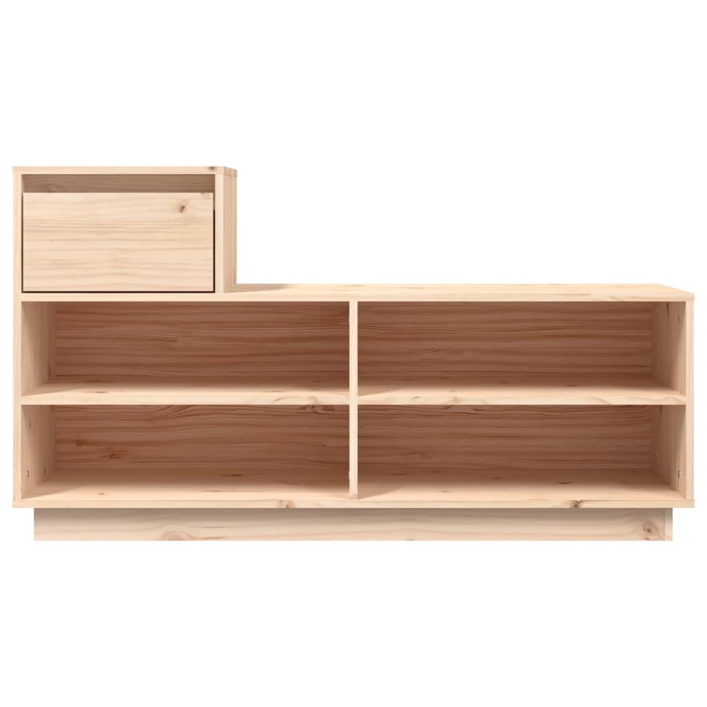 Skoskåp 110X34X61 Cm Massiv Furu