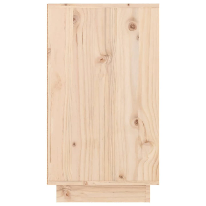 Skoskåp 110X34X61 Cm Massiv Furu