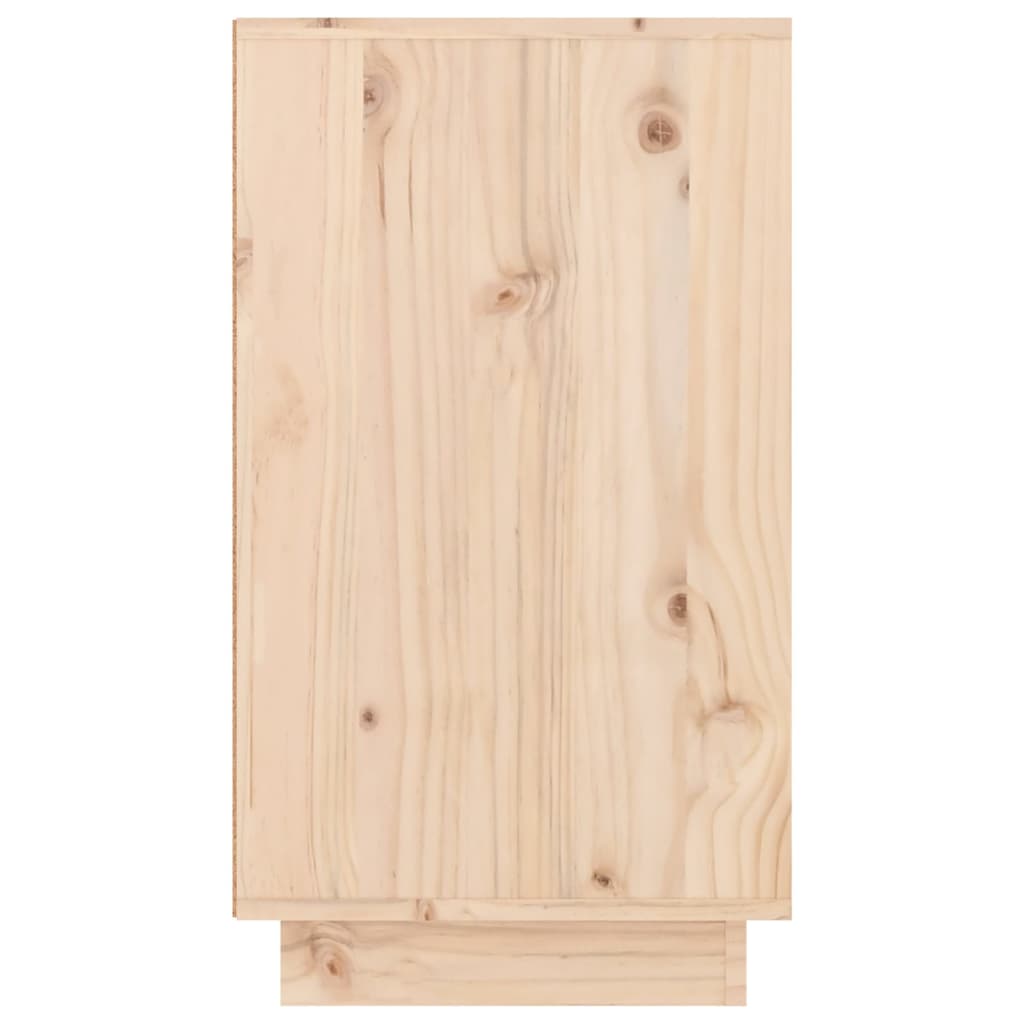 Skoskåp 110X34X61 Cm Massiv Furu