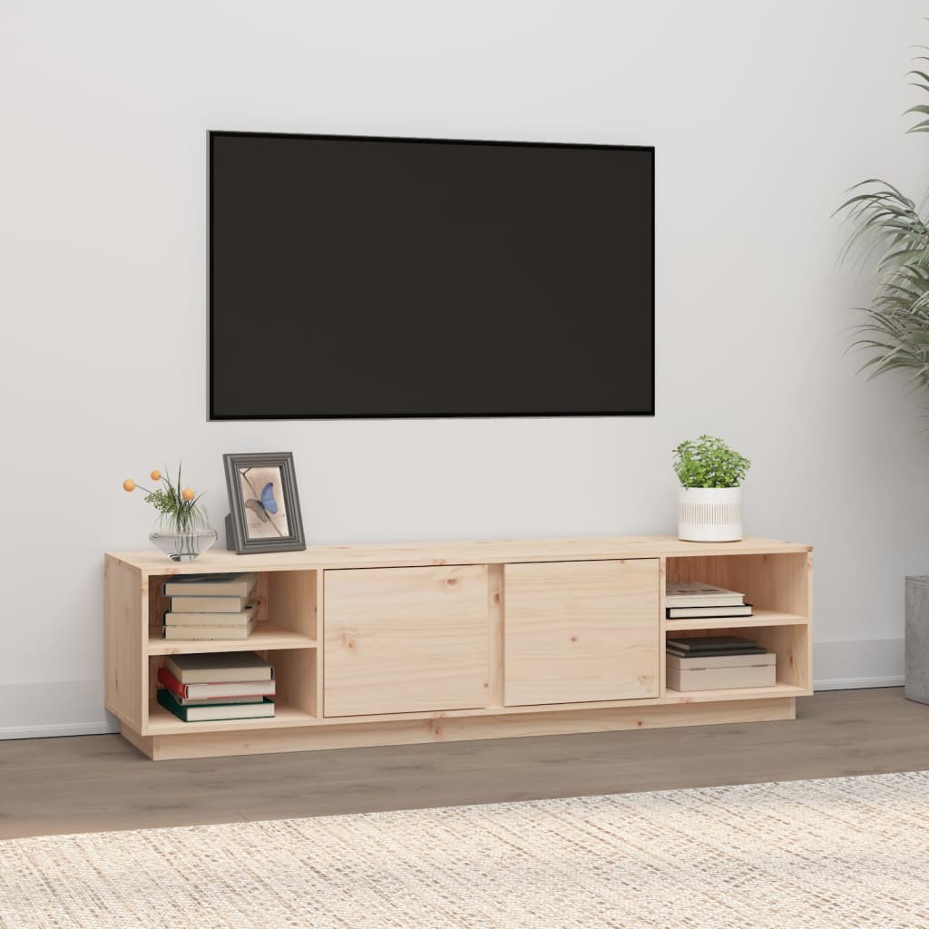 Tv-Bänk 156X40X40 Cm Massiv Furu
