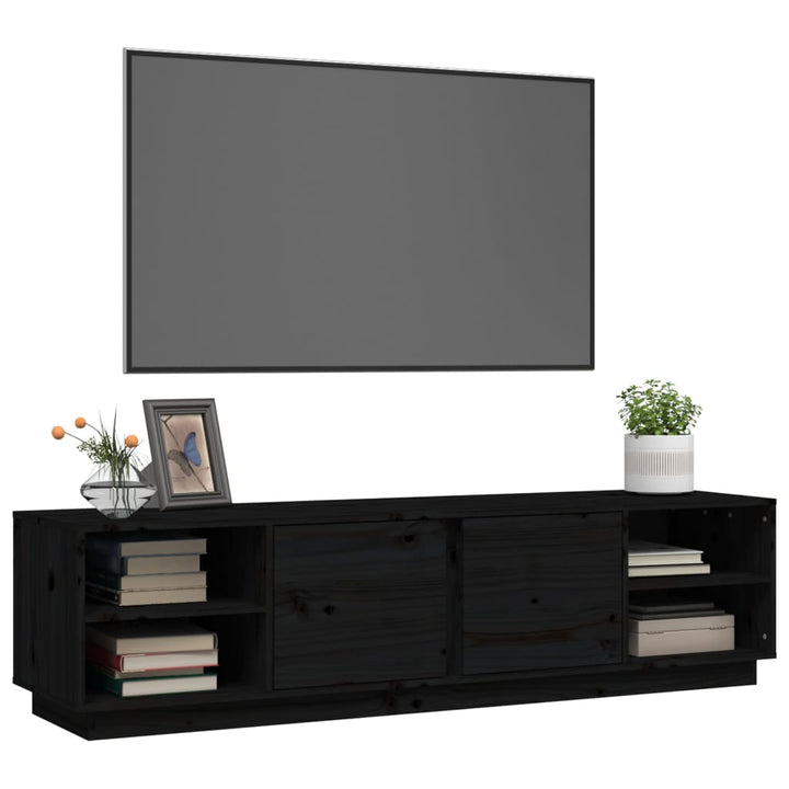 Tv-Bänk 156X40X40 Cm Massiv Furu