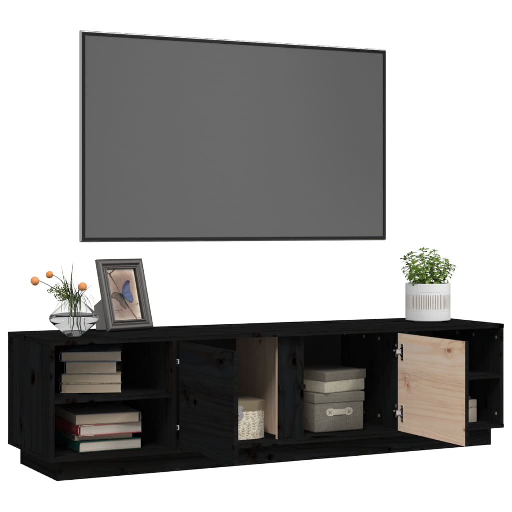 Tv-Bänk 156X40X40 Cm Massiv Furu