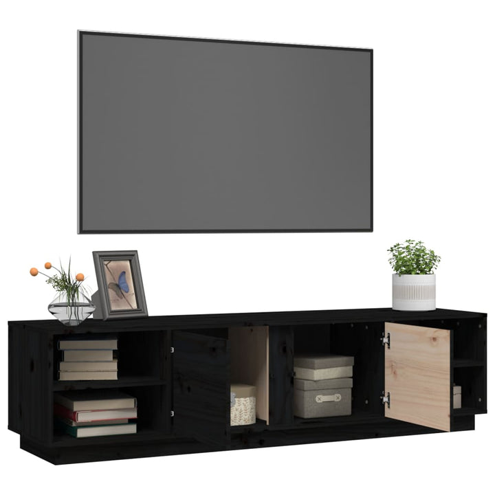 Tv-Bänk 156X40X40 Cm Massiv Furu