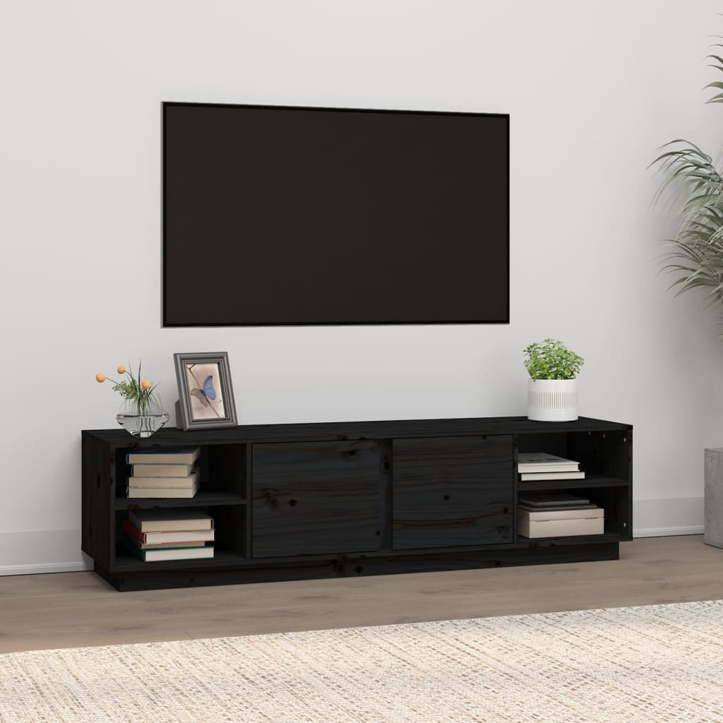 Tv-Bänk 156X40X40 Cm Massiv Furu