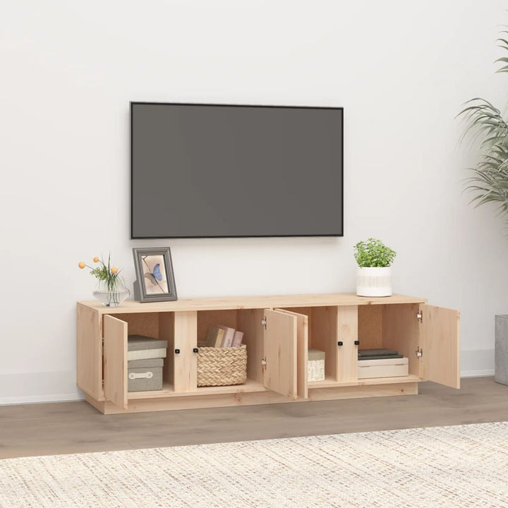 Tv-Bänk 140X40X40 Cm Massiv Furu