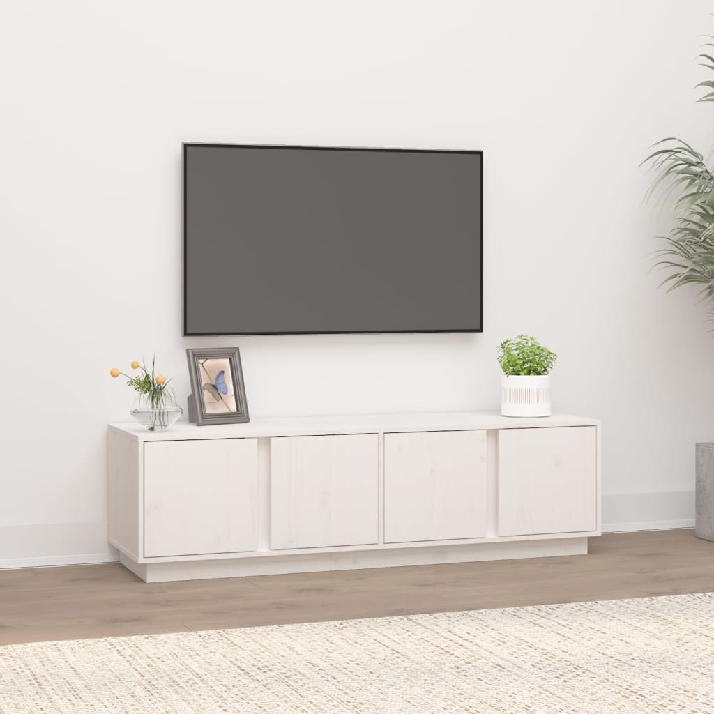 Tv-Bänk 140X40X40 Cm Massiv Furu