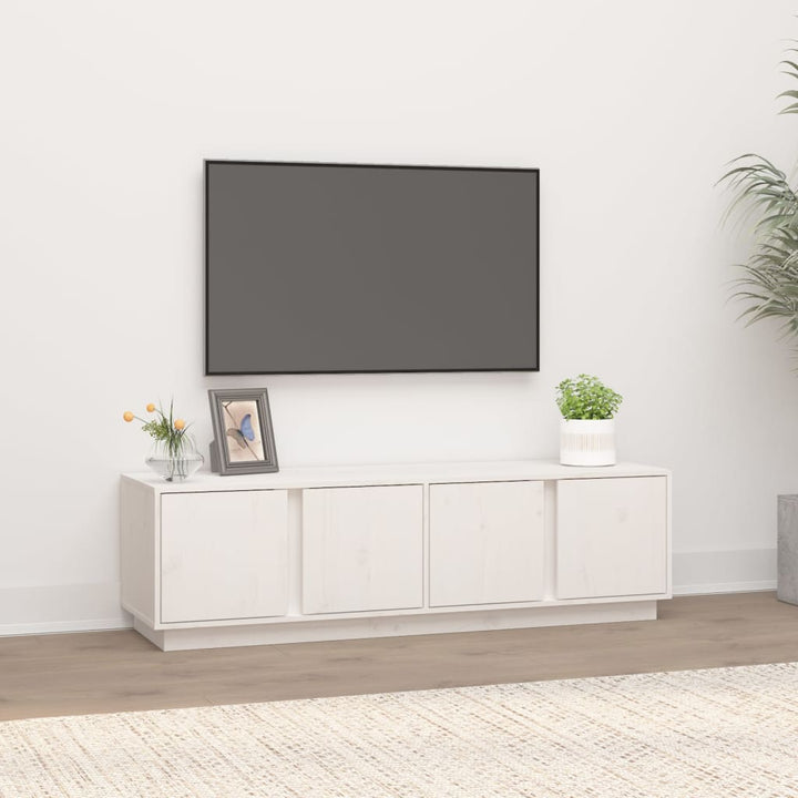 Tv-Bänk 140X40X40 Cm Massiv Furu