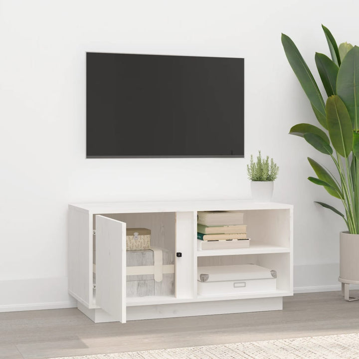 Tv-Bänk 80X35X40,5 Cm Massiv Furu