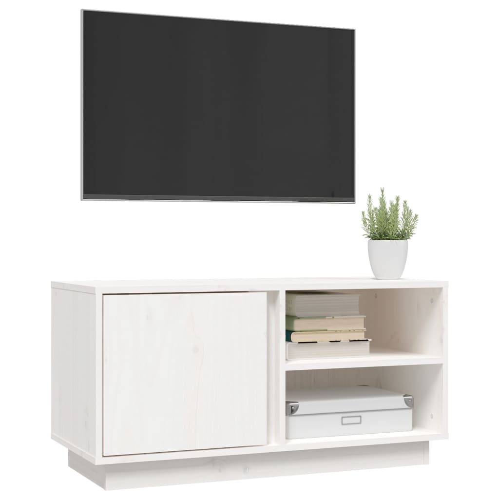Tv-Bänk 80X35X40,5 Cm Massiv Furu