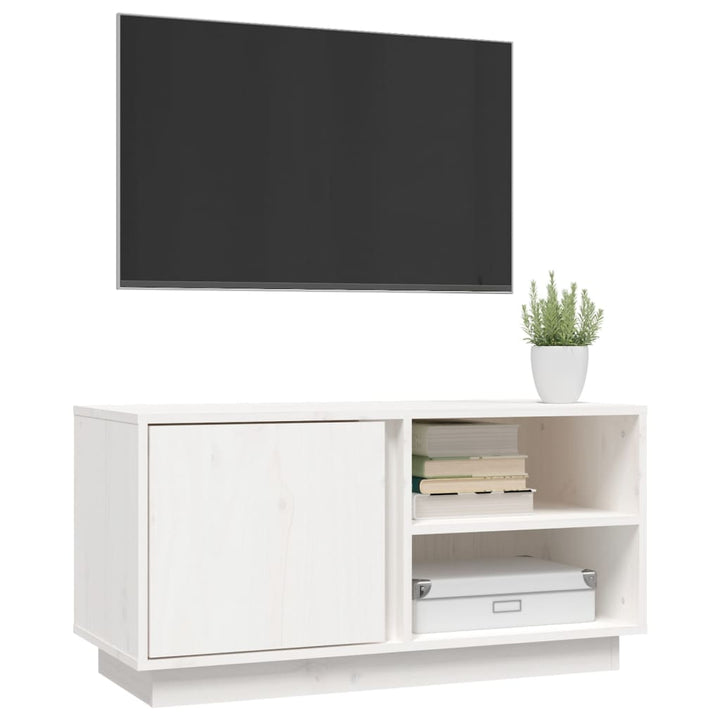Tv-Bänk 80X35X40,5 Cm Massiv Furu