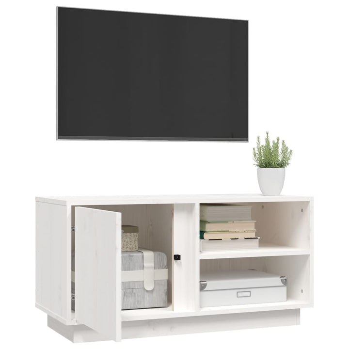 Tv-Bänk 80X35X40,5 Cm Massiv Furu