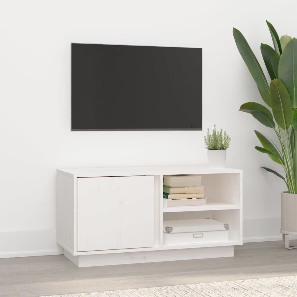 Tv-Bänk 80X35X40,5 Cm Massiv Furu