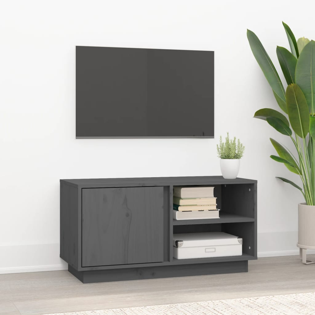 Tv-Bänk 80X35X40,5 Cm Massiv Furu