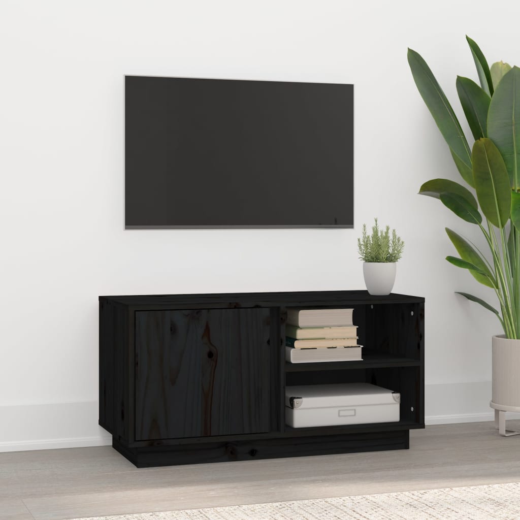 Tv-Bänk 80X35X40,5 Cm Massiv Furu