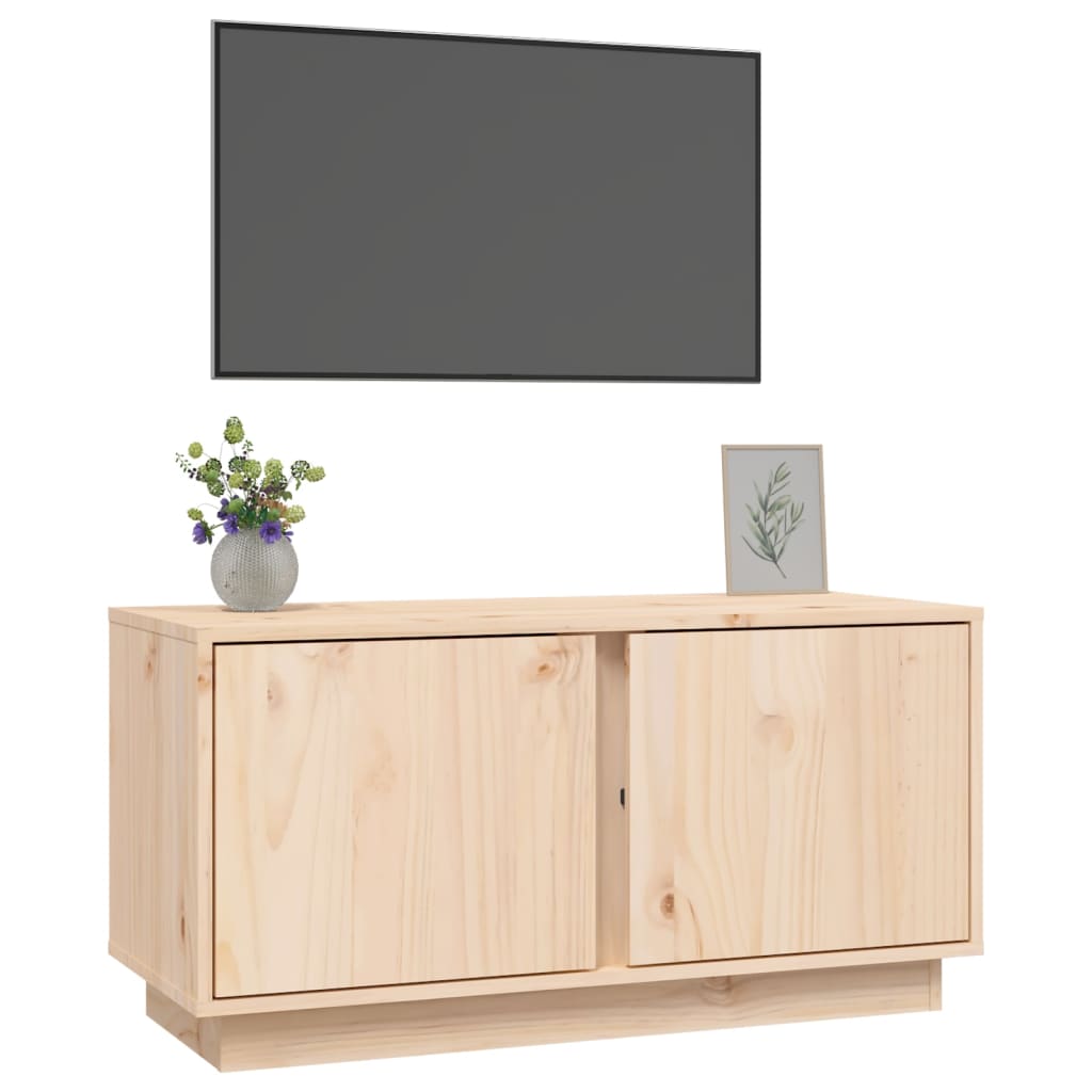 Tv-Bänk 80X35X40,5 Cm Massiv Furu