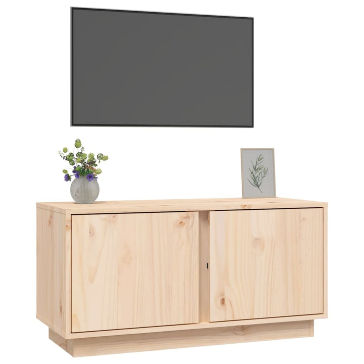 Tv-Bänk 80X35X40,5 Cm Massiv Furu