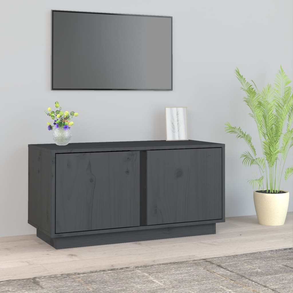 Tv-Bänk 80X35X40,5 Cm Massiv Furu
