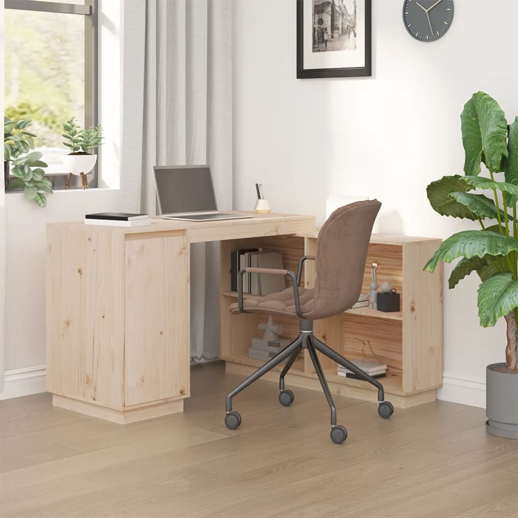 Skrivbord 110X50X75 Cm Massiv Furu