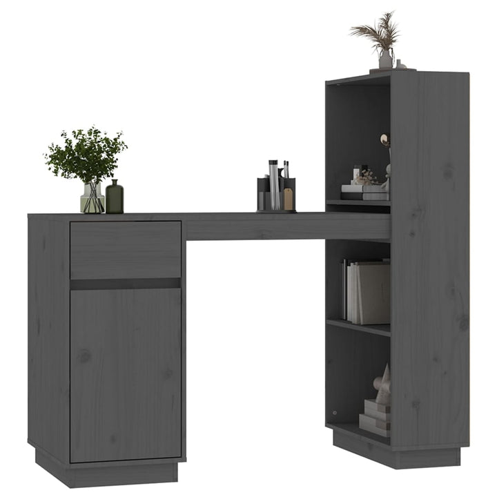 Skrivbord 110X53X117 Cm Massiv Furu