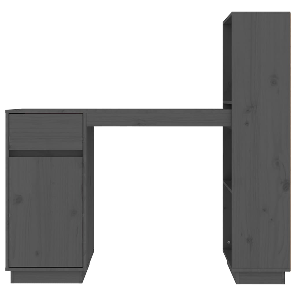 Skrivbord 110X53X117 Cm Massiv Furu