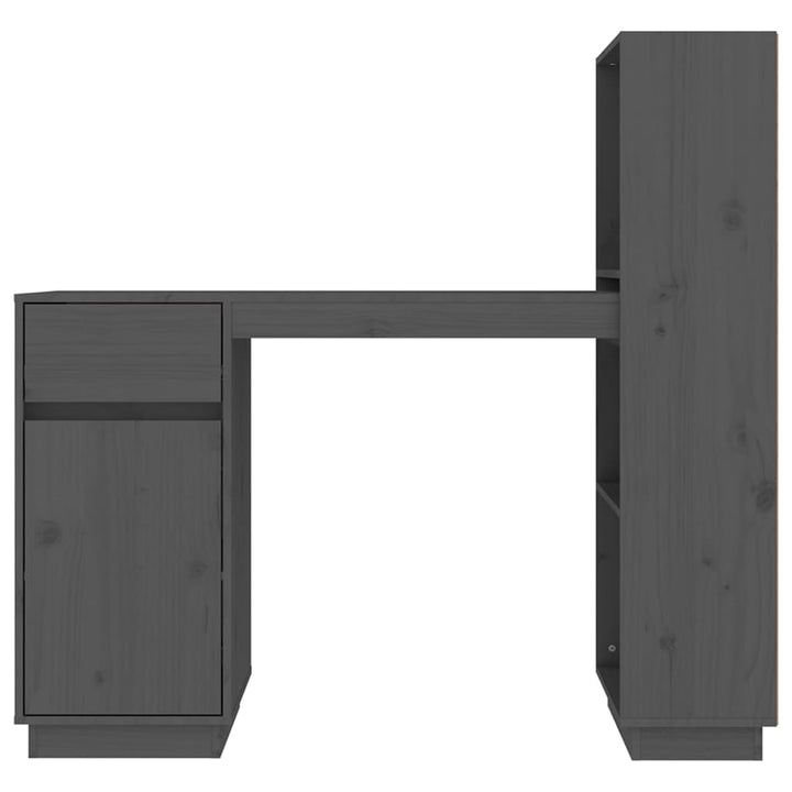 Skrivbord 110X53X117 Cm Massiv Furu