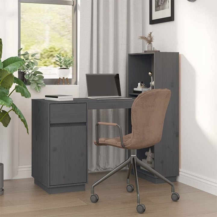 Skrivbord 110X53X117 Cm Massiv Furu