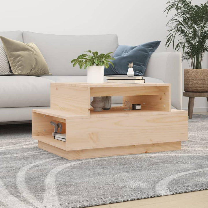 Soffbord 80X55X40,5 Cm Massivt Furu