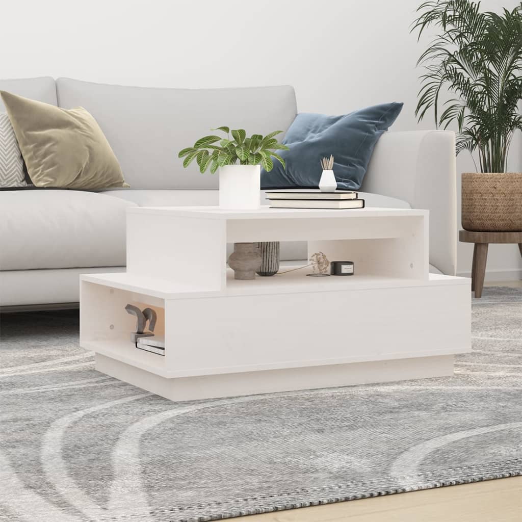 Soffbord 80X55X40,5 Cm Massivt Furu