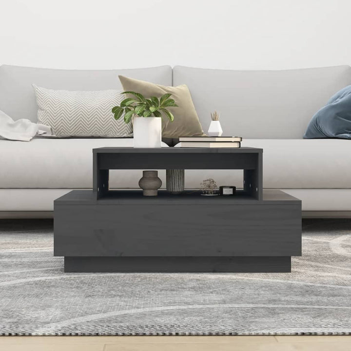 Soffbord 80X55X40,5 Cm Massivt Furu