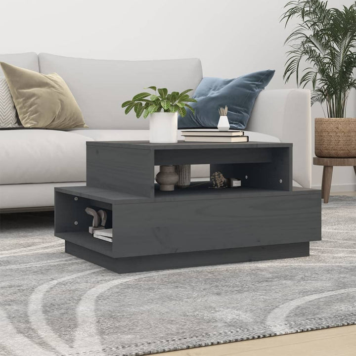 Soffbord 80X55X40,5 Cm Massivt Furu