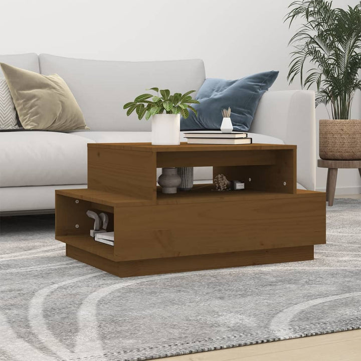 Soffbord 80X55X40,5 Cm Massivt Furu