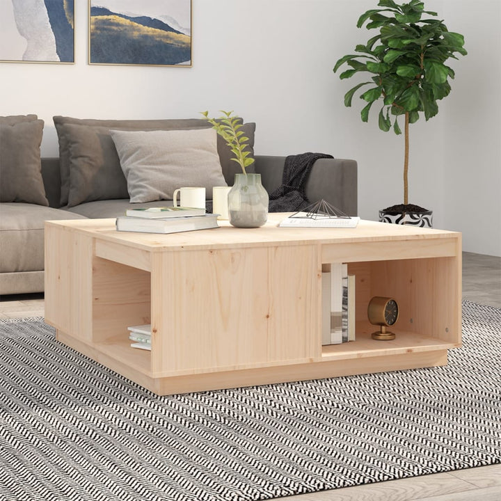 Soffbord 80X81X36,5 Cm Massivt Furu