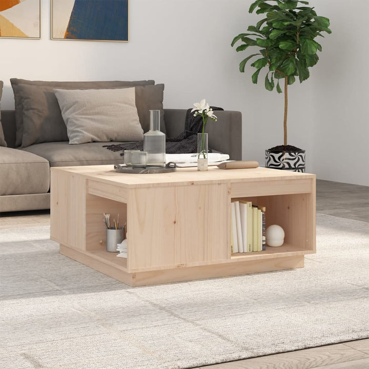 Soffbord 80X81X36,5 Cm Massivt Furu