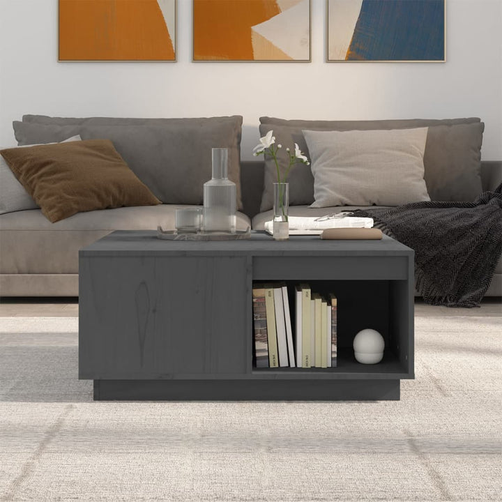 Soffbord 80X81X36,5 Cm Massivt Furu