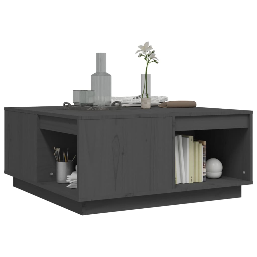 Soffbord 80X81X36,5 Cm Massivt Furu