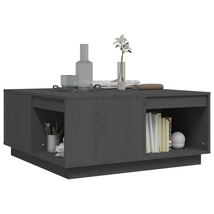 Soffbord 80X81X36,5 Cm Massivt Furu