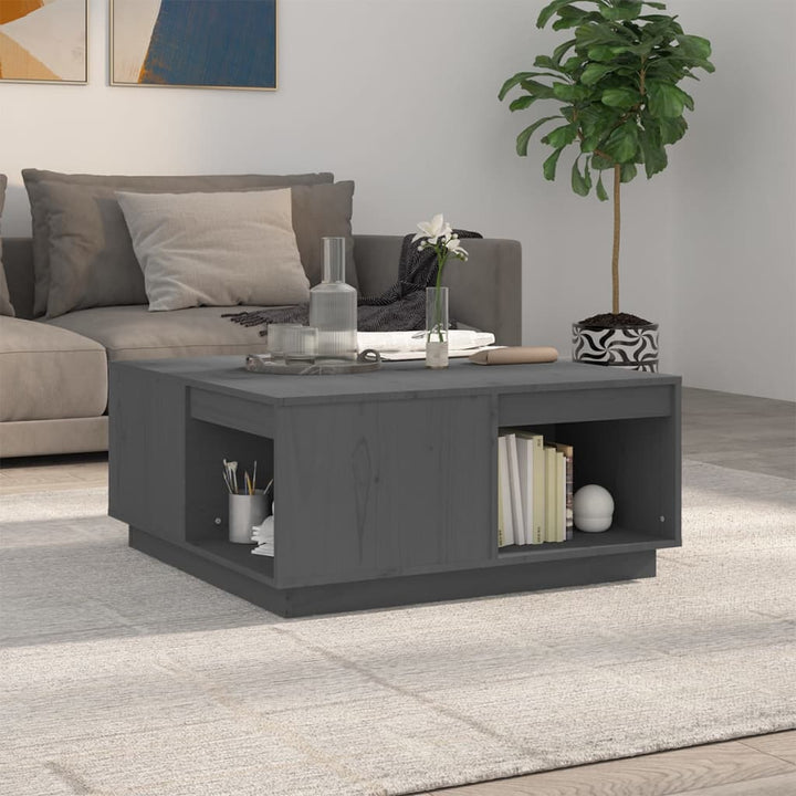 Soffbord 80X81X36,5 Cm Massivt Furu